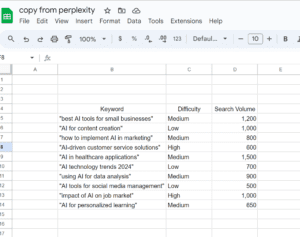 copy table from perplexity